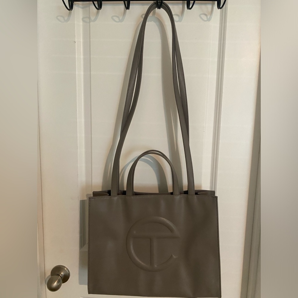 Gray Medium Telfar Shopping Bag
